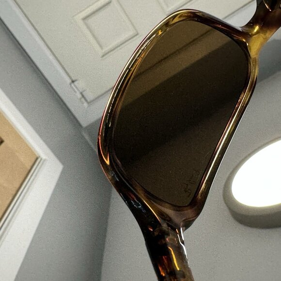 RAY BAN RB 4068 642/57 HAVANA Glass POLARIZED Lenses SUNGLASSES 60-17 - Picture 9 of 10